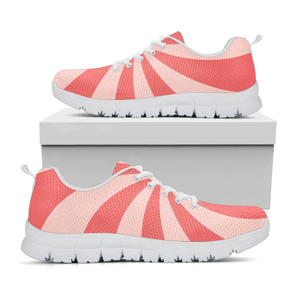 Pink Swirl Print White Sneakers