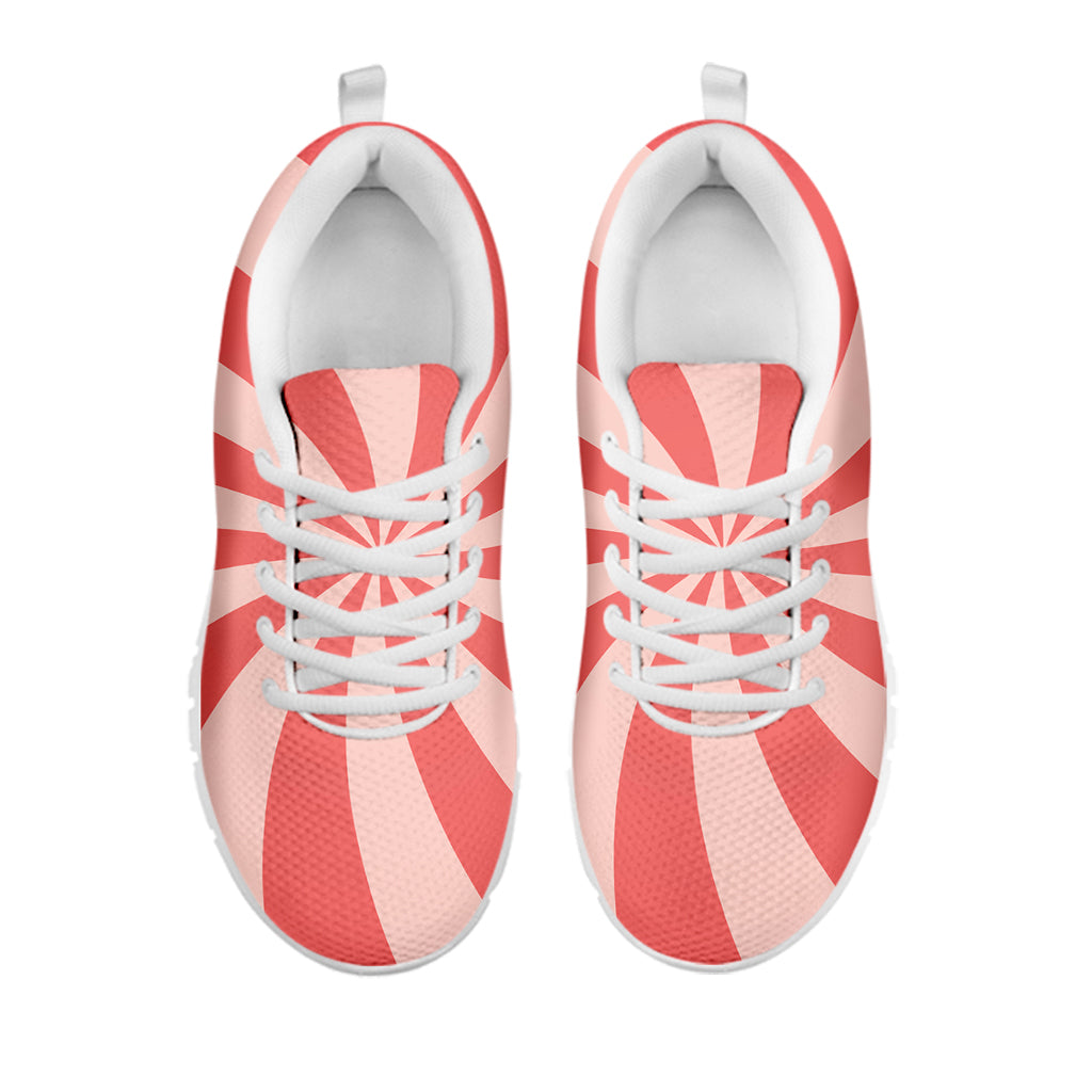 Pink Swirl Print White Sneakers
