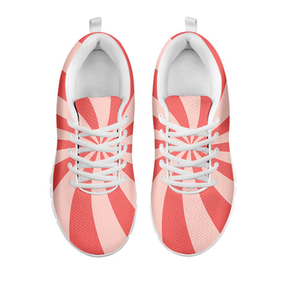 Pink Swirl Print White Sneakers
