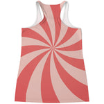 Pink Swirl Print Women's Racerback Tank Top