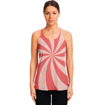 Pink Swirl Print Women's Racerback Tank Top