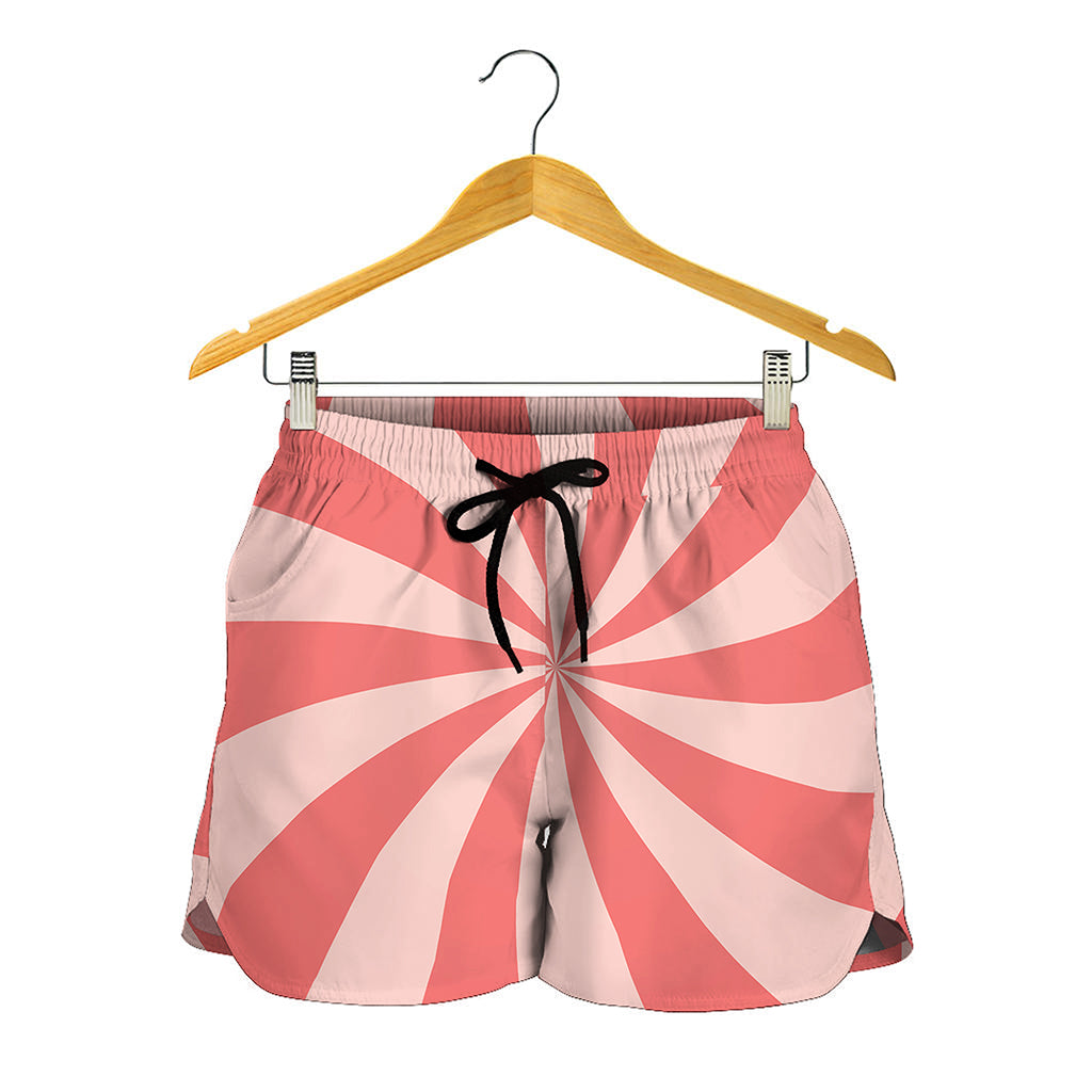 Pink Swirl Print Women's Shorts