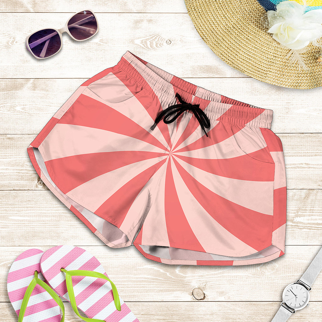 Pink Swirl Print Women's Shorts