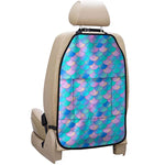 Pink Teal Mermaid Scales Pattern Print Car Seat Organizers