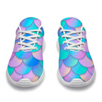 Pink Teal Mermaid Scales Pattern Print Sport Shoes GearFrost