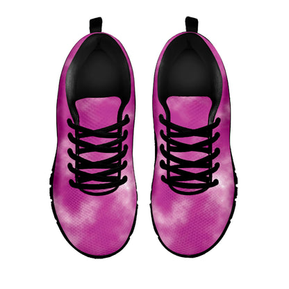 Pink Tie Dye Print Black Sneakers