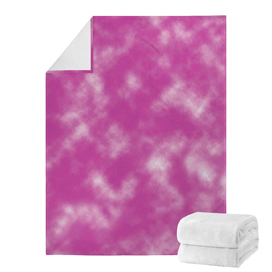Pink Tie Dye Print Blanket