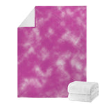 Pink Tie Dye Print Blanket