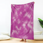 Pink Tie Dye Print Blanket