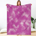 Pink Tie Dye Print Blanket