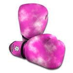 Pink Tie Dye Print Boxing Gloves