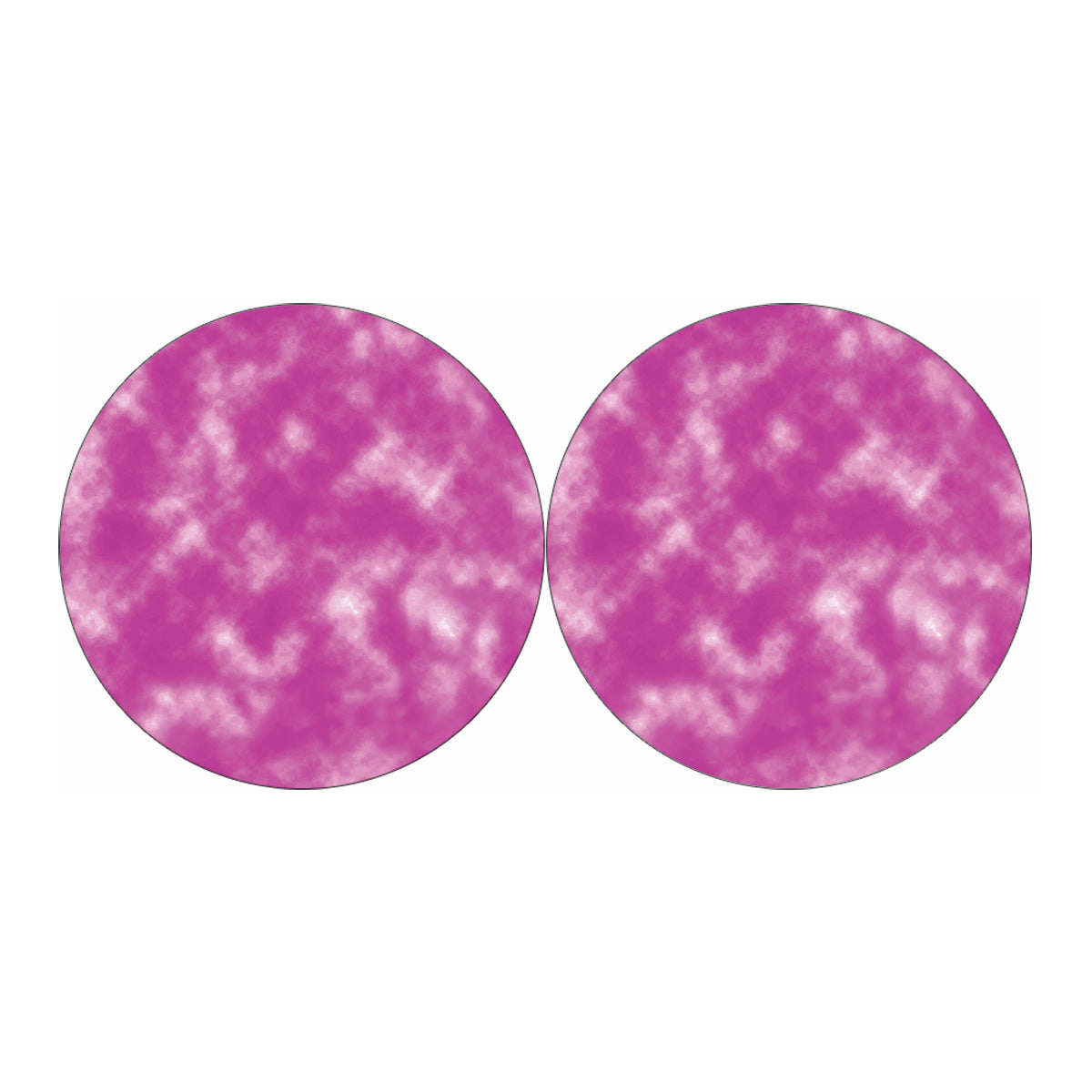 Pink Tie Dye Print Car Coasters