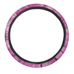 Pink Tie Dye Print Car Steering Wheel Cover
