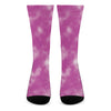 Pink Tie Dye Print Crew Socks