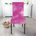 Pink Tie Dye Print Dining Chair Slipcover