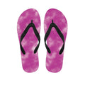 Pink Tie Dye Print Flip Flops