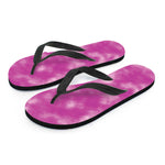 Pink Tie Dye Print Flip Flops