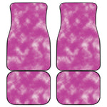 Pink Tie Dye Print Front and Back Car Floor Mats