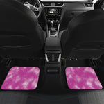 Pink Tie Dye Print Front and Back Car Floor Mats