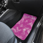 Pink Tie Dye Print Front and Back Car Floor Mats