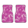 Pink Tie Dye Print Front Car Floor Mats