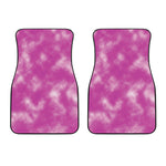 Pink Tie Dye Print Front Car Floor Mats