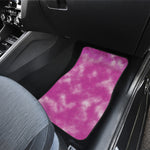 Pink Tie Dye Print Front Car Floor Mats