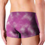 Pink Tie Dye Print Men's Boxer Briefs