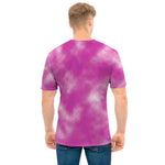 Pink Tie Dye Print Men's T-Shirt