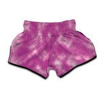 Pink Tie Dye Print Muay Thai Boxing Shorts