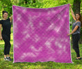 Pink Tie Dye Print Quilt