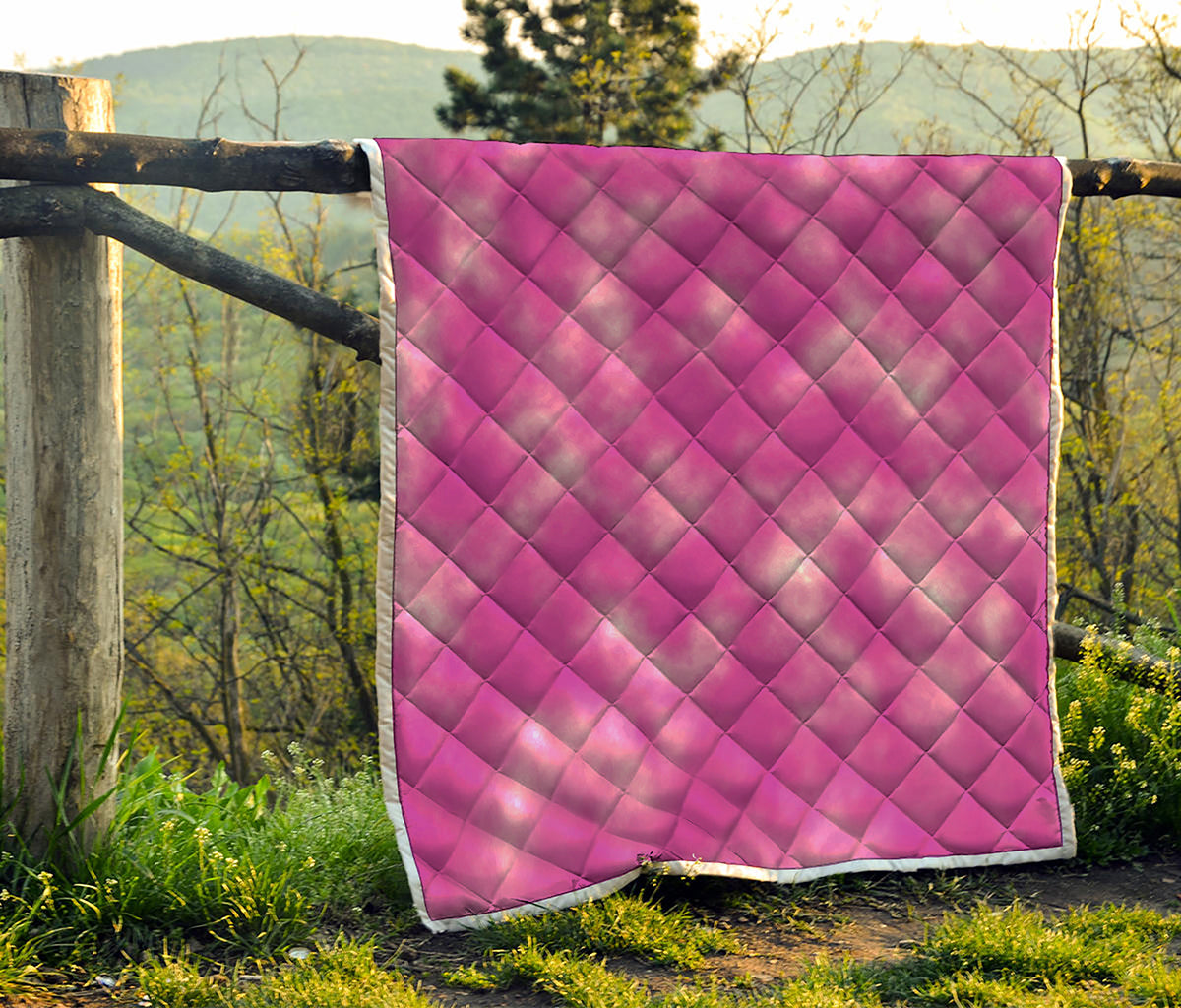Pink Tie Dye Print Quilt