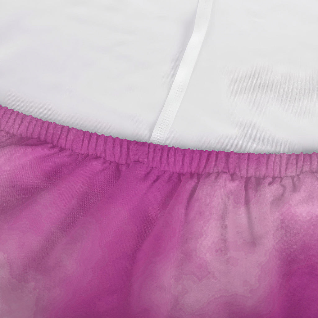 Pink Tie Dye Print Sofa Cover