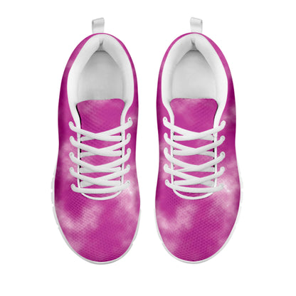 Pink Tie Dye Print White Sneakers
