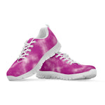 Pink Tie Dye Print White Sneakers