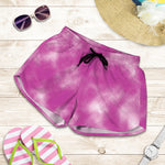 Pink Tie Dye Print Women's Shorts