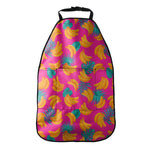 Pink Tropical Banana Pattern Print Car Seat Organizers