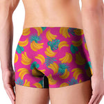 Pink Tropical Banana Pattern Print Men's Boxer Briefs