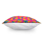 Pink Tropical Banana Pattern Print Pillow Cover