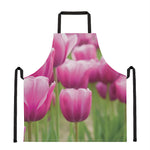 Pink Tulip Print Apron