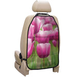 Pink Tulip Print Car Seat Organizers