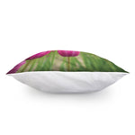 Pink Tulip Print Pillow Cover