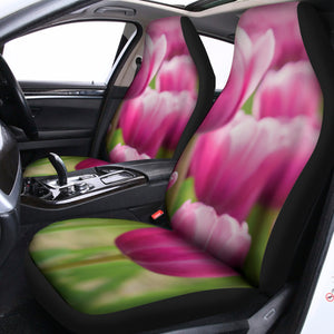 Pink Tulip Print Universal Fit Car Seat Covers