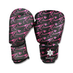 Pink Tyrannosaurus Fossil Pattern Print Boxing Gloves