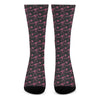 Pink Tyrannosaurus Fossil Pattern Print Crew Socks