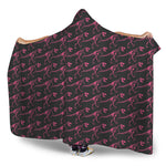 Pink Tyrannosaurus Fossil Pattern Print Hooded Blanket