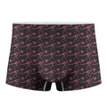 Pink Tyrannosaurus Fossil Pattern Print Men's Boxer Briefs