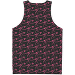 Pink Tyrannosaurus Fossil Pattern Print Men's Tank Top