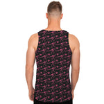 Pink Tyrannosaurus Fossil Pattern Print Men's Tank Top
