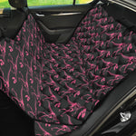 Pink Tyrannosaurus Fossil Pattern Print Pet Car Back Seat Cover